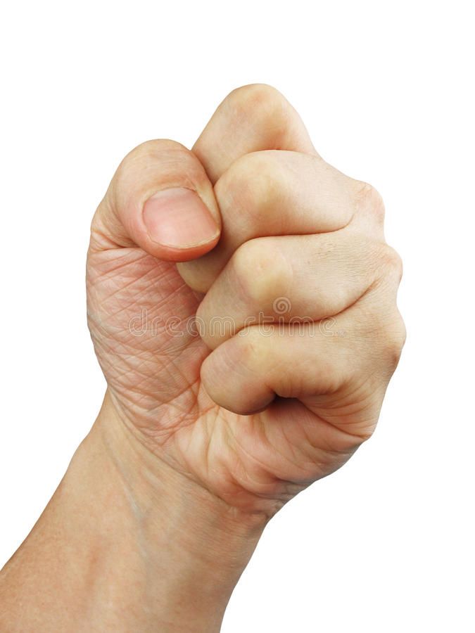 A clenched fist. Against a white background for easy extraction , #AFF - fist of the north star tv show