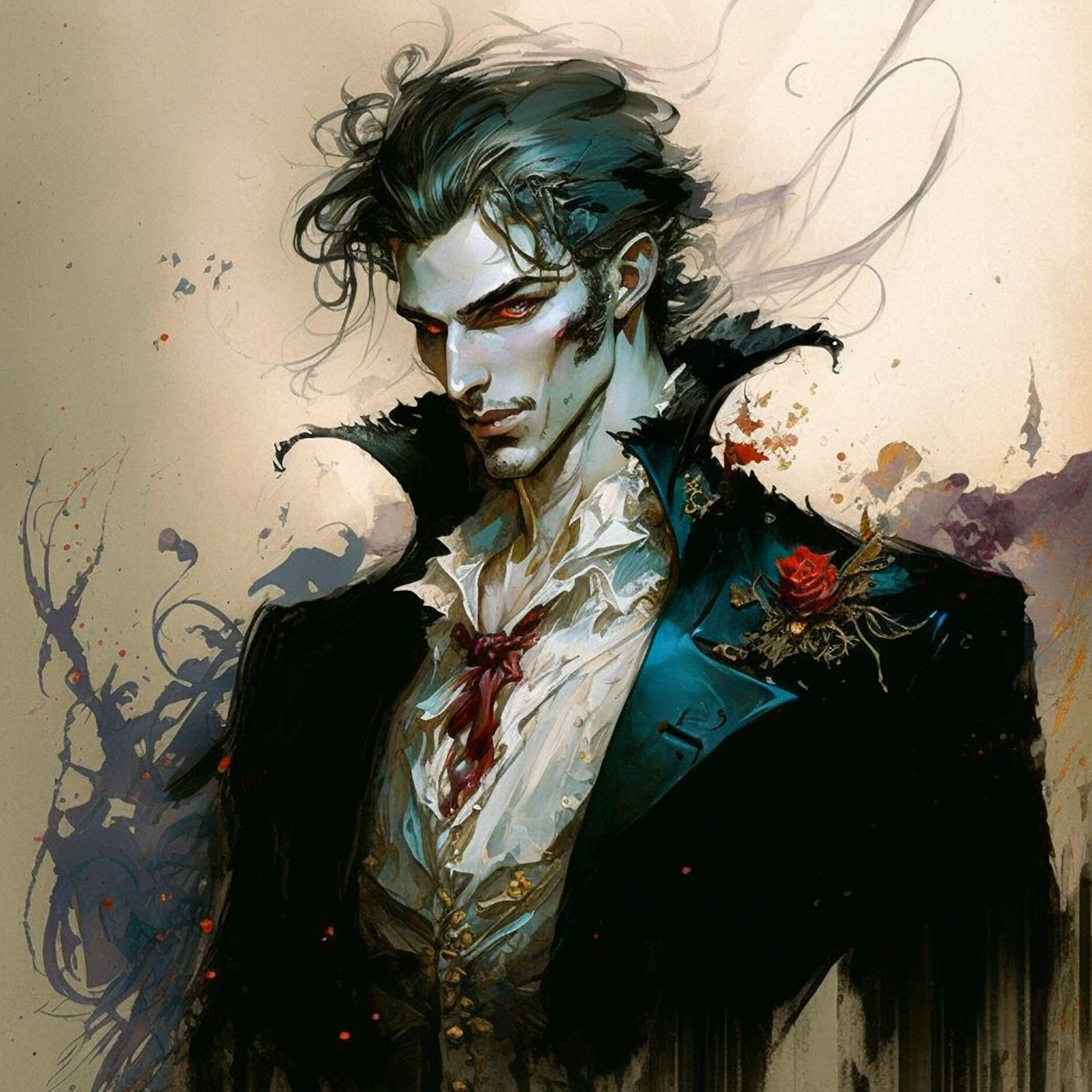 ArtStation - A Collection of Portraits - Vampire Male - vampire hunter d bloodlust blu ray