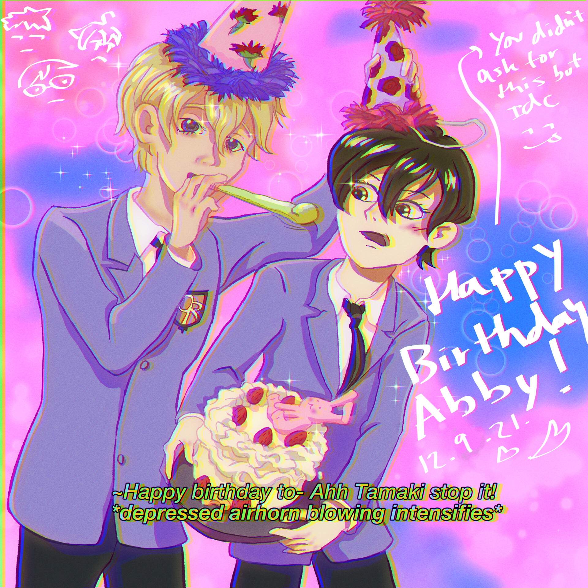 ArtStation - Ouran HighSchool Host club fanart - ouran highschool host club television show