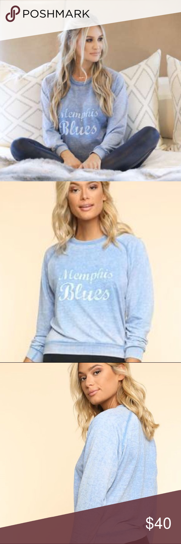 BRITTANY ALDEAN Memphis Blues Sweatshirt | Blue sweatshirt, Sweatshirts - Brittany Aldean Measurements: Country Queen’s Curves & Confidence