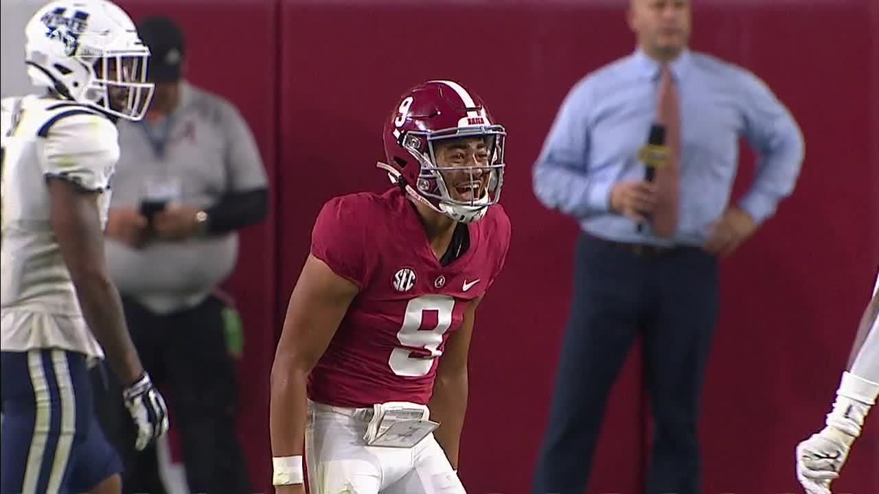 Bryce Young turns the corner for 63-yard scramble - ESPN Video - How Tall Is Bryce Young? NFL Quarterback’s Measured Height