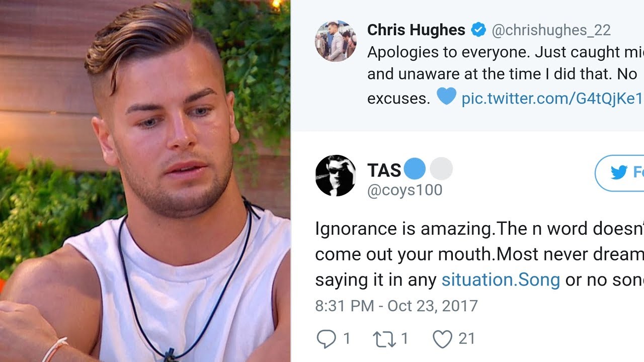 CHRIS HUGHES FROM LOVE ISLAND APOLOGIZES FOR SAYING THE N WORD! - YouTube - Chris Hughes Dating History: From Love Island to Today