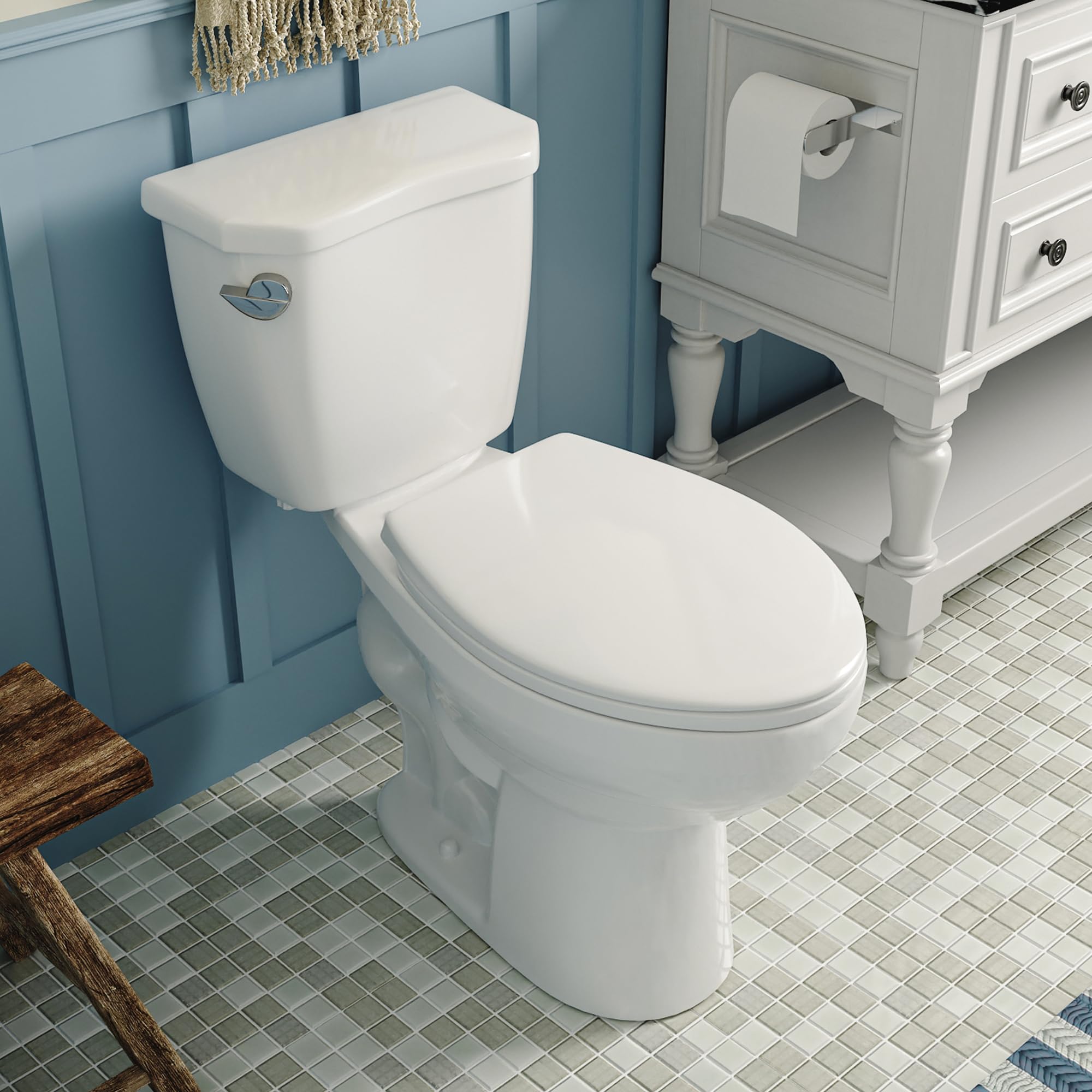 DeerValley Two-Piece Elongated Toilet ADA 17.9”High Toilet for - toilet bound hanako kun manga summary