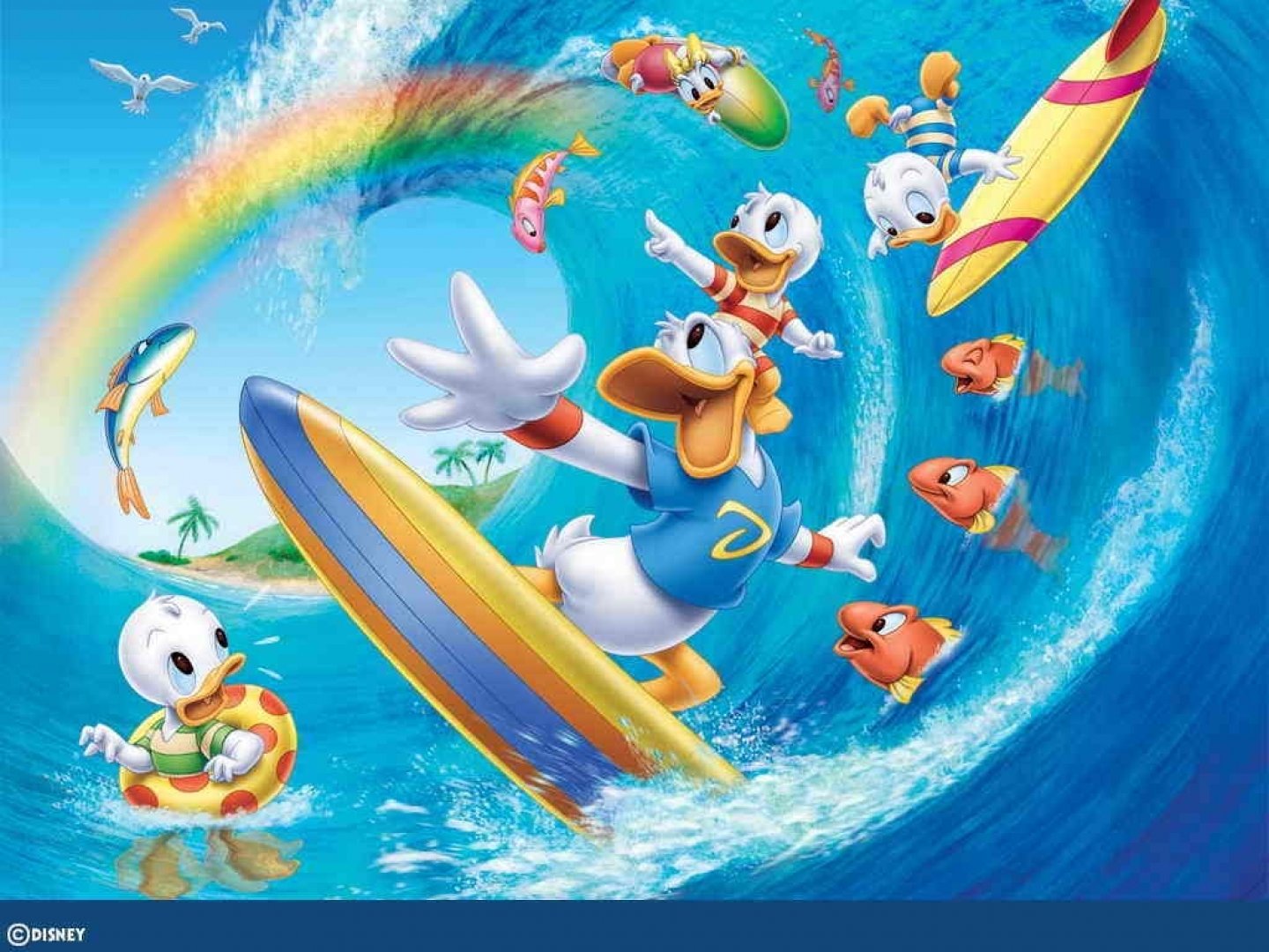 Disney Surfing Adventure HD Wallpaper - Donald Duck Height – Disney Icon’s Height, Officially