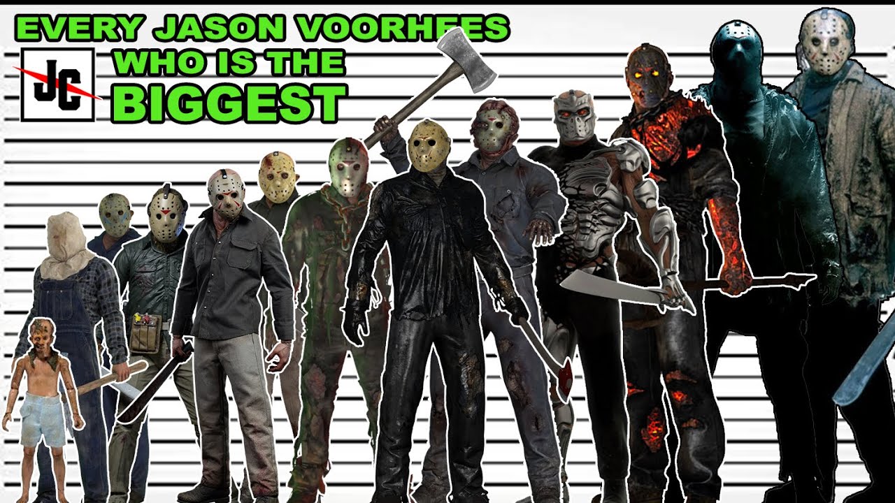EVERY JASON VOORHEES - Friday the 13th (1980-2023) | Size Comparison - How Old Is Jason Voorhees? Horror Icon’s Fictional Timeline Explained