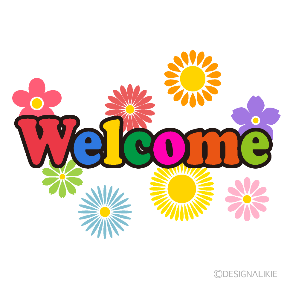 Flowers Welcome Clip Art Free PNG Image｜Illustoon - welcome to the space show anime