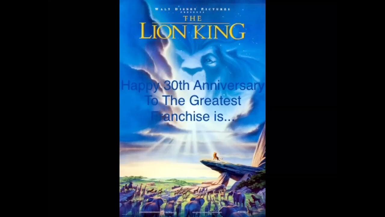 Happy 30th Anniversary To The Lion King (1994 - 2024) - YouTube - axcn: ninja scroll 30th anniversary film showtimes