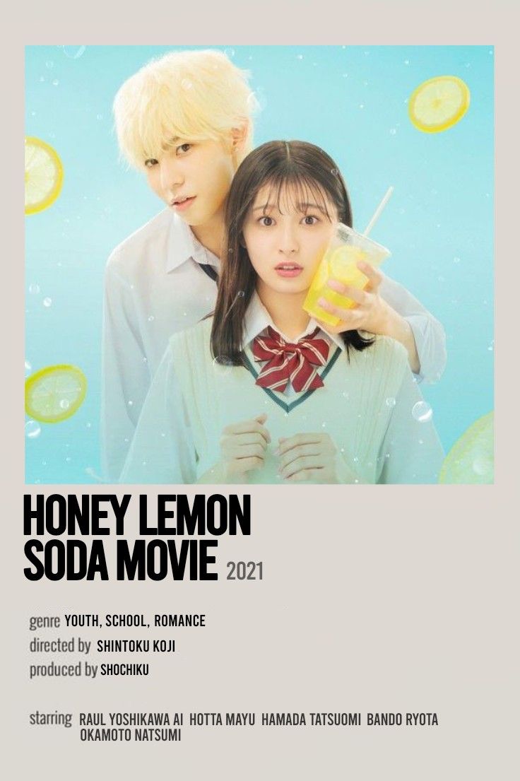 Honey Lemon Soda Movie poster in 2023 | Honey lemon, Japanese drama - where can i watch honey lemon soda