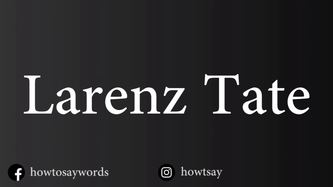 How To Pronounce Larenz Tate - YouTube - Larenz Tate’s Height: How Tall Is the Menace II Society Star?