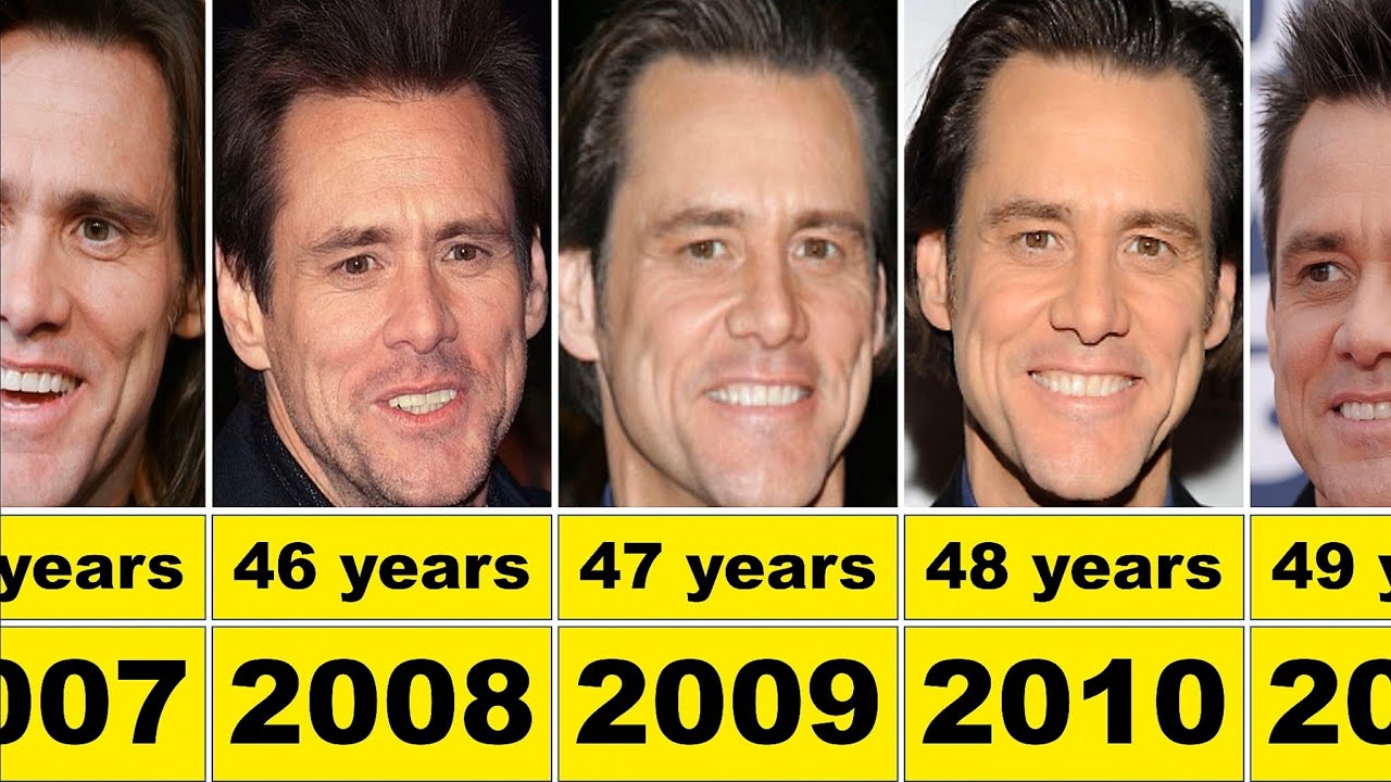 JIM CARREY FROM 1992 TO 2023 - YouTube - Jim Carrey’s Age and Evolution: From Ace Ventura to Now