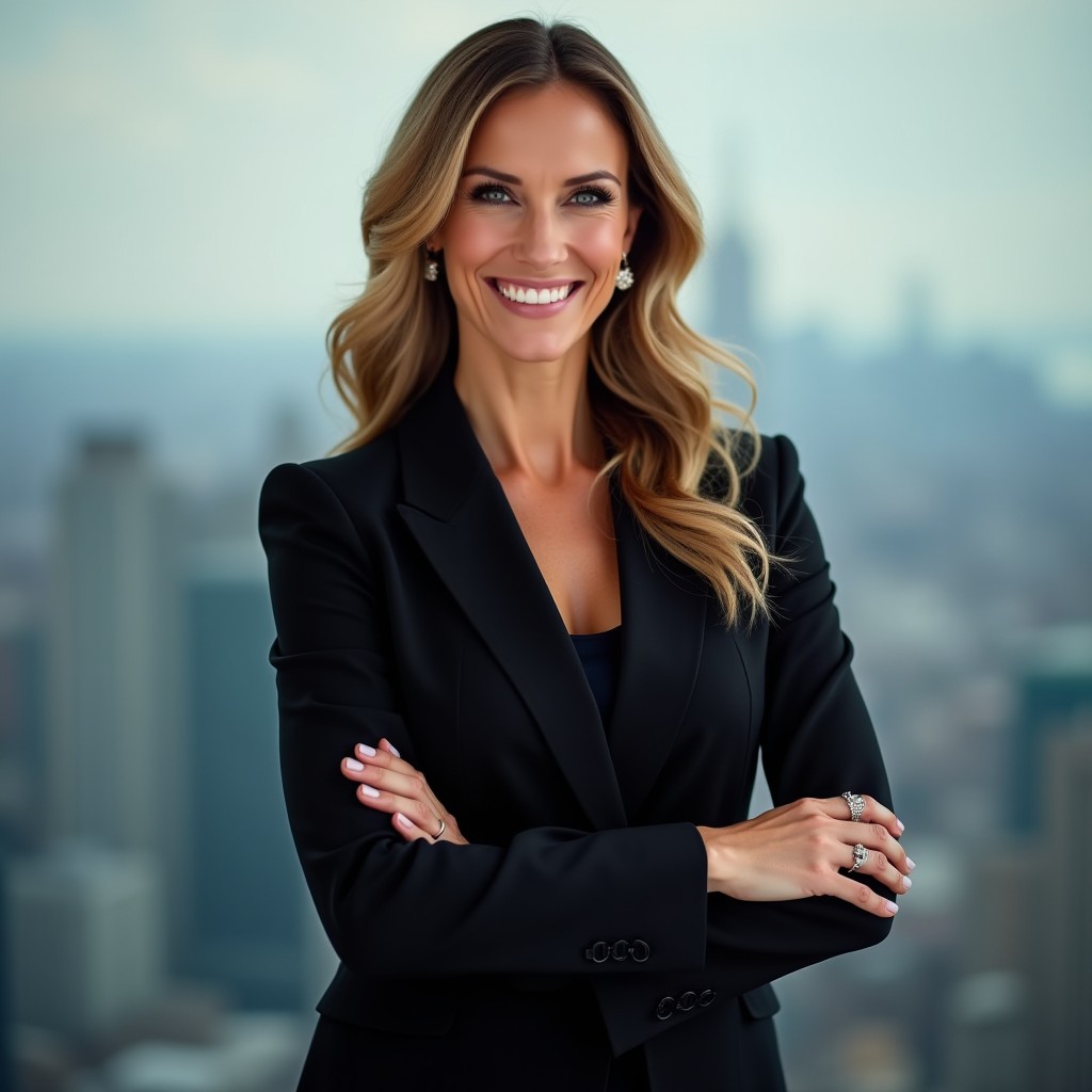 Lara Trump Confident Businesswoman | Stable Diffusion Online - Lara Trump Measurements: Height, Figure & Fox Nation Presence