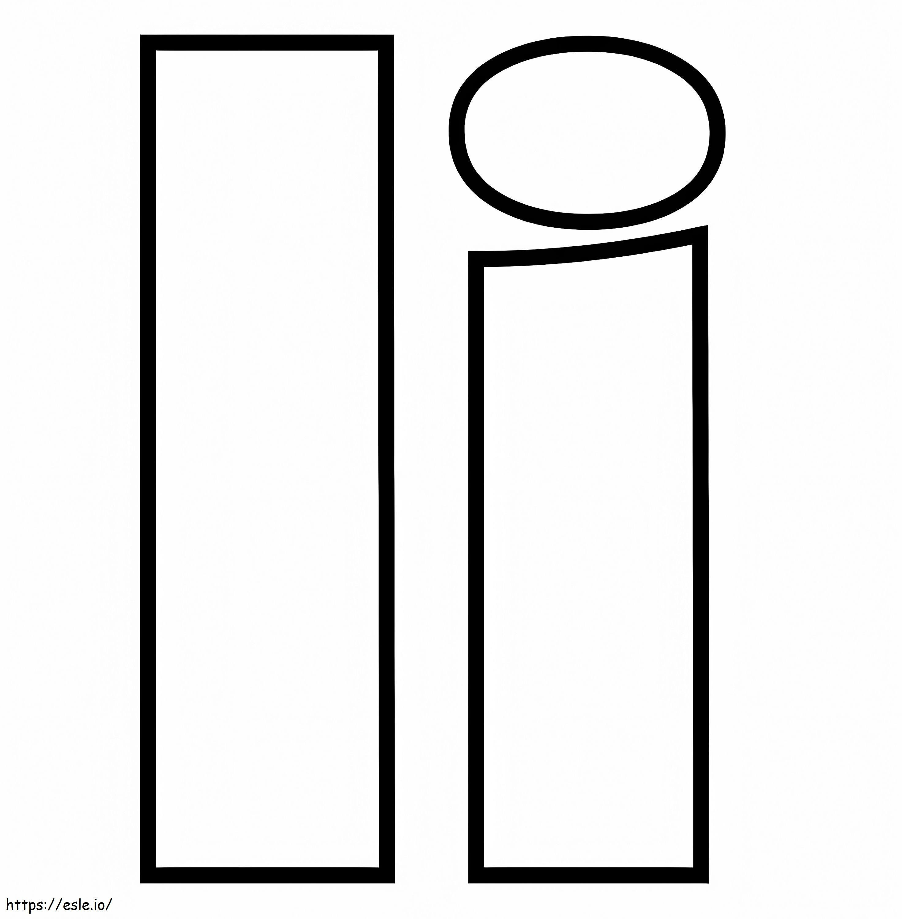Letter I I coloring page - i want to eat your pancreas movie