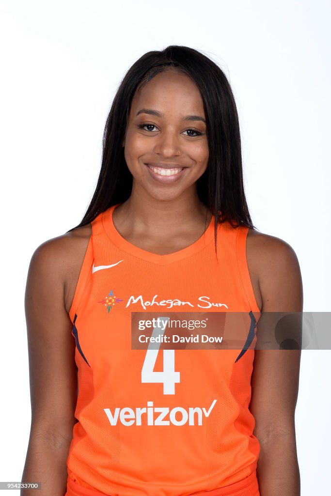 Lexie Brown of the Connecticut Sun poses for a head shot at WNBA - Lexie Brown’s Height: WNBA Star’s Athletic Stature