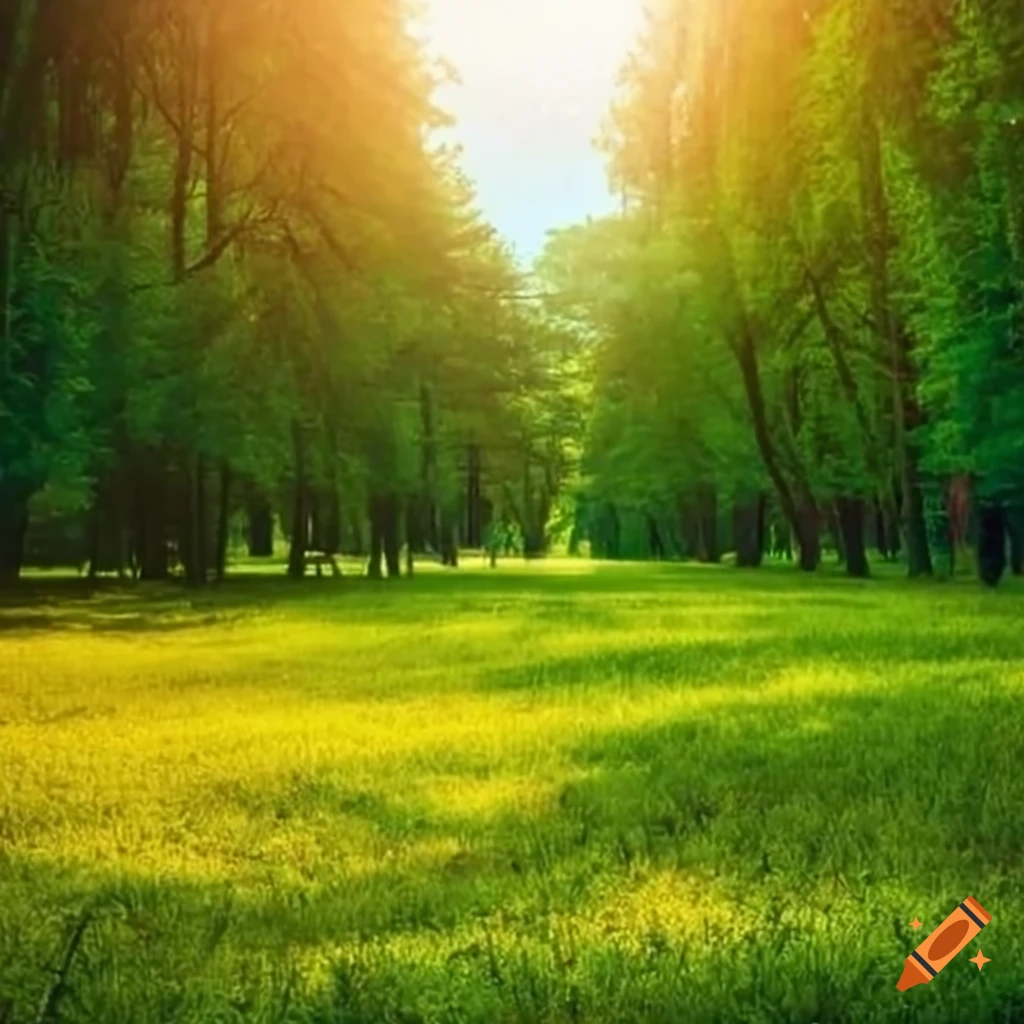 Meadows with trees in a park on Craiyon - Parker Meadows Height – Tigers Outfielder’s Measurements