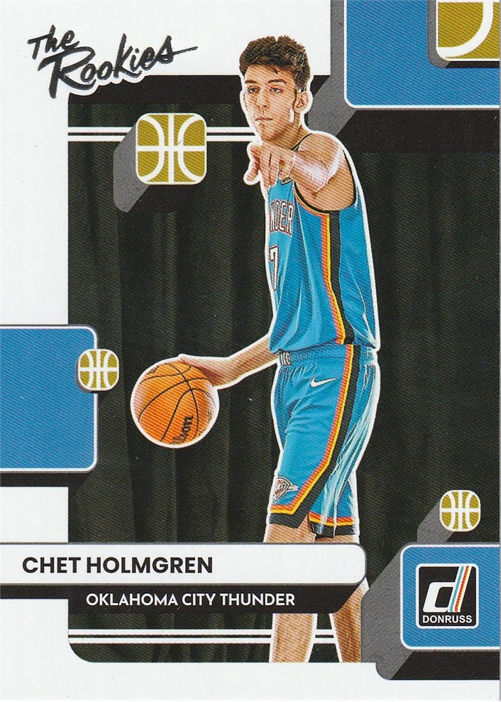 mycardbay.com - inv072 chet holmgren 2022-23 donruss card #2 insert the - How Tall Is Chet Holmgren? NBA’s Unicorn Measured Twice