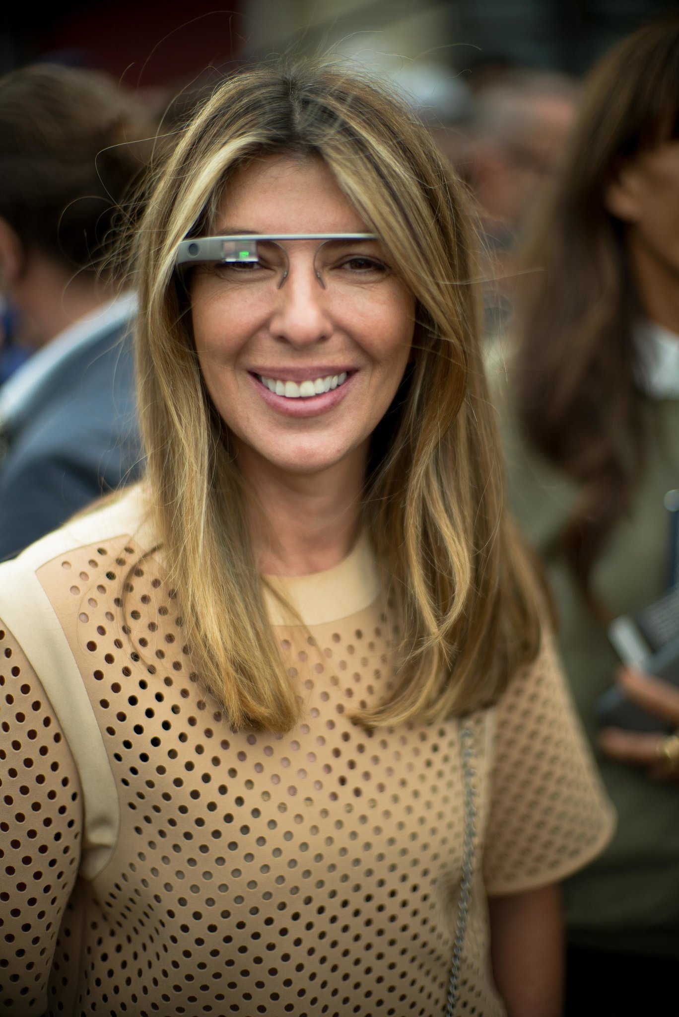 Nina Garcia modeled Google Glass in the front row of Alexander Wang - Nina Garcia’s Height: Project Runway Judge’s Style