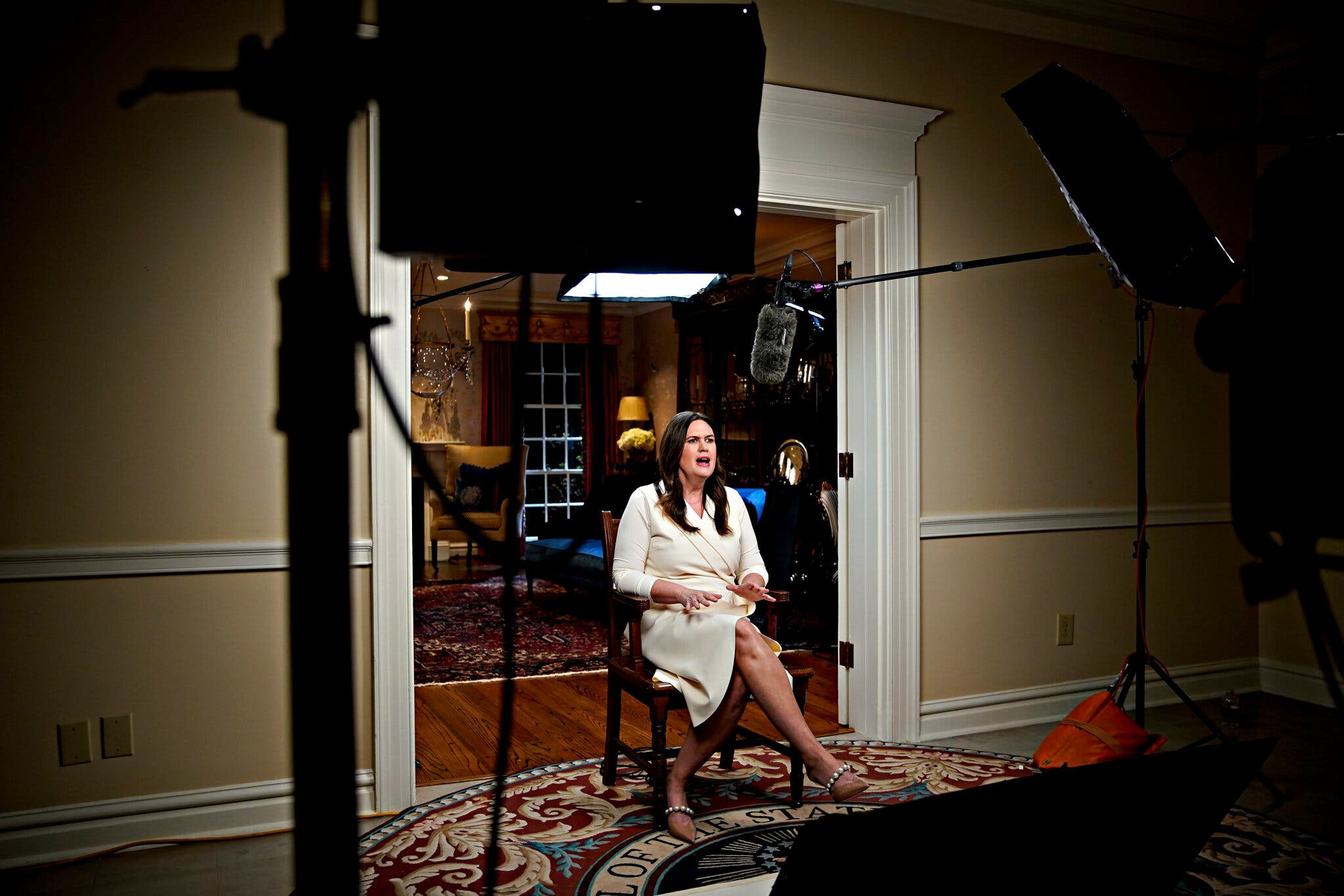 Opinion | Sarah Huckabee Sanders Has a Funny Idea of What the - Sarah Huckabee Sanders Measurements: Height, Weight & Personal Details