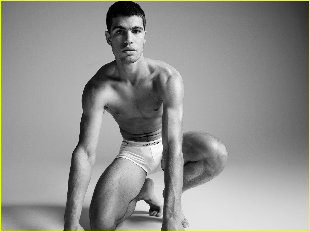Tennis Star Carlos Alcaraz Strips to His Underwear for Sexy Calvin - How Tall Is Carlos Alvarez? Rising Star’s Real Height Uncovered