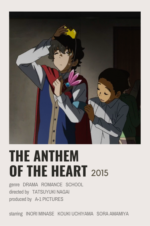 The Anthem of the Heart | Anthem of the heart, Anime movies, Anime films - the anthem of the heart anime