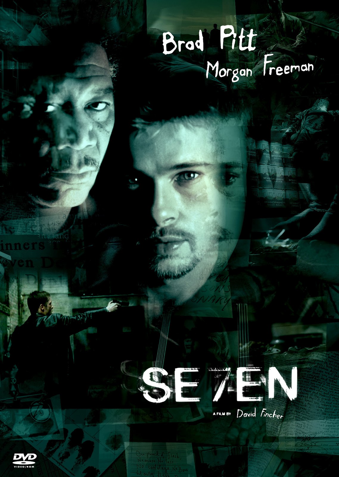 The Geeky Nerfherder: Movie Poster Art: Se7en (1995) - seven mortal sins censored half halfway through