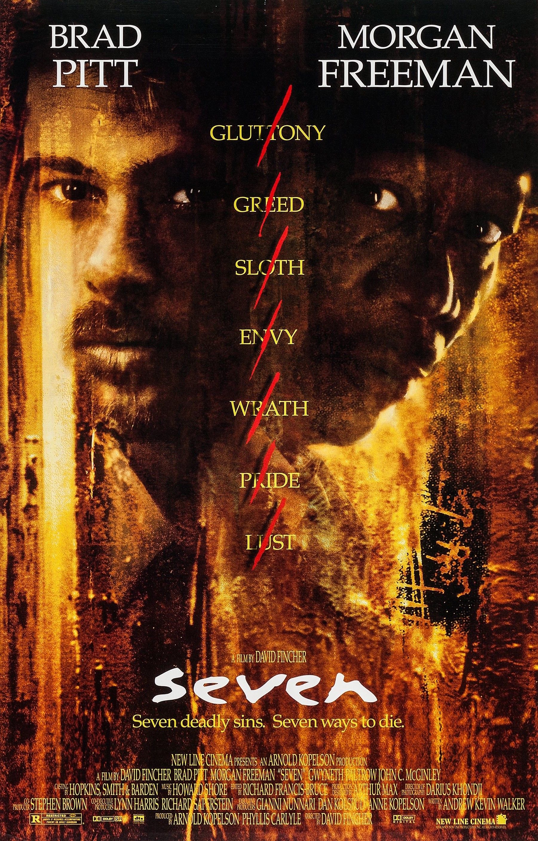 “The Head Stays In The Box:” Brad Pitt Fighting For Se7en’s Most Iconic - seven mortal sins censored half halfway through