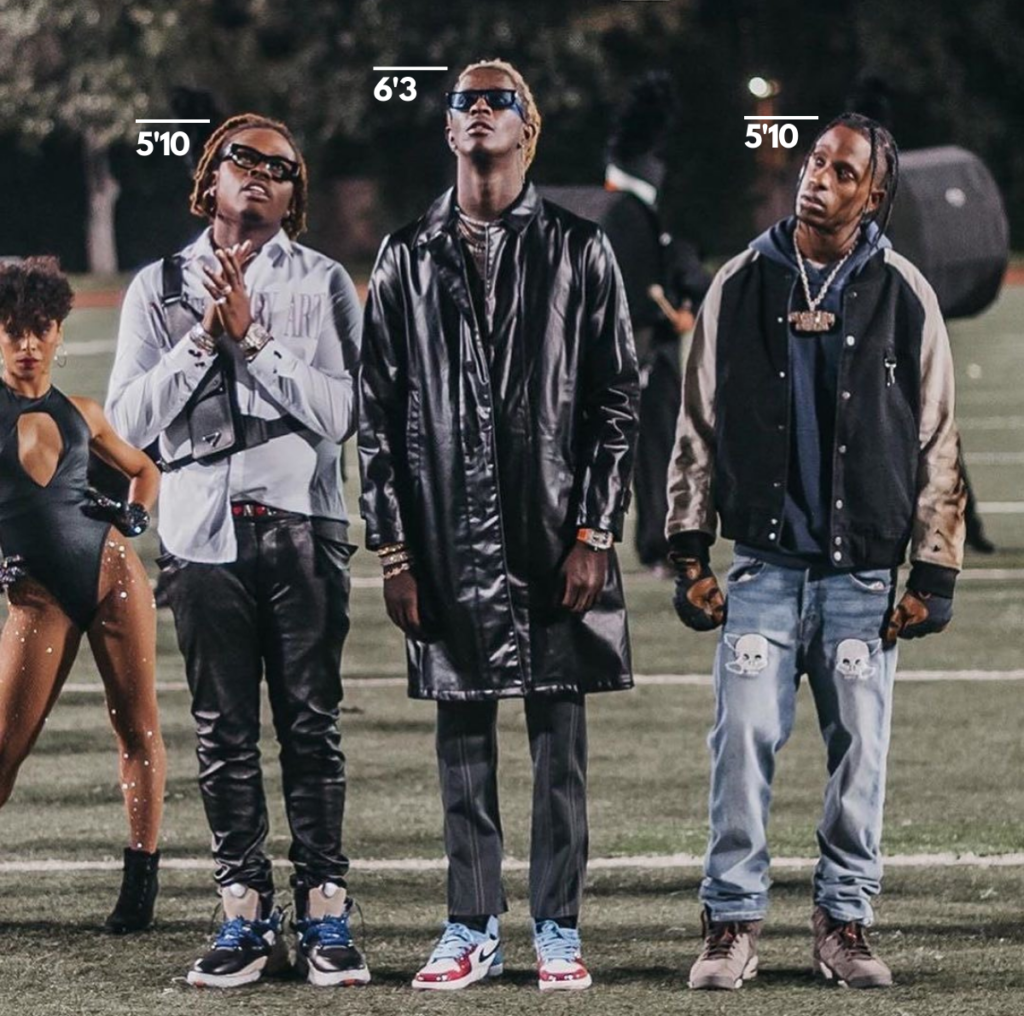 Travis Scott Height (Proof with Visual Comparisons) | Heartafact - How Tall Is Young Thug? Rapper’s Height and Stage Presence