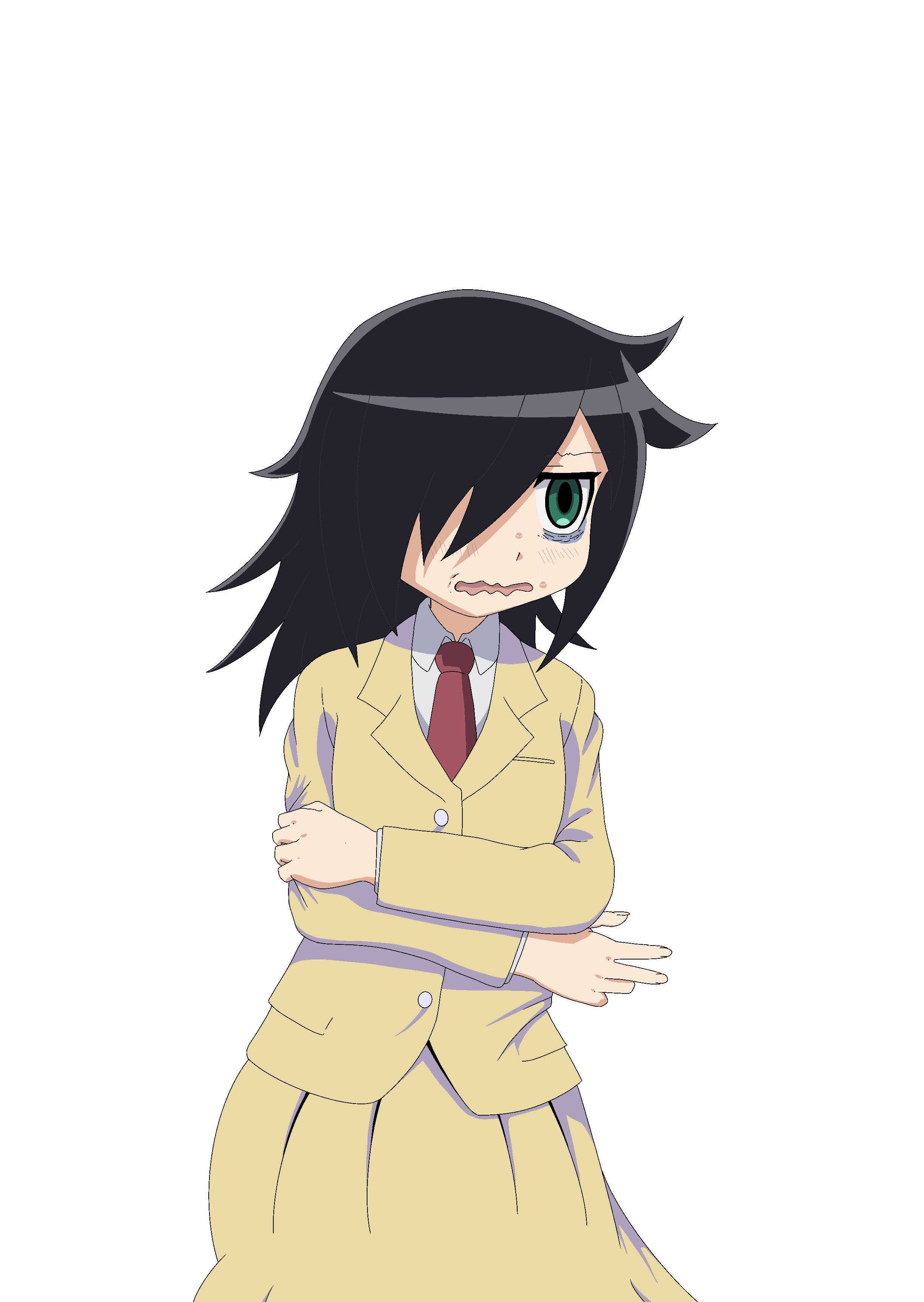Watamote Tomoko Png - watamote no matter how i look at it